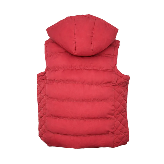V.I.P. COLLECTION MEN'S FANCY VEST WITH DETACHABLE HOOD (RED)