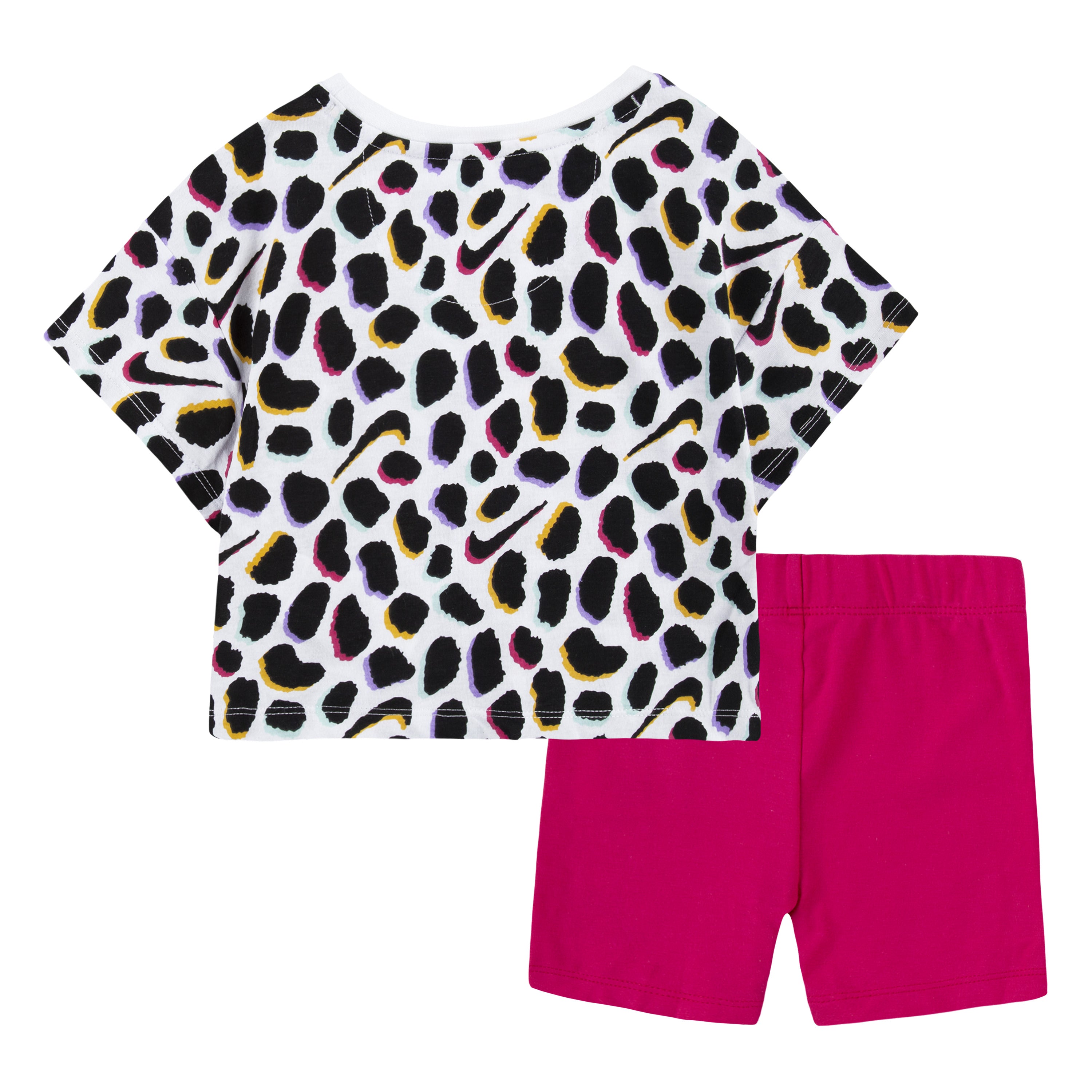 NIKE GIRLS T-SHIRT & SHORTS SET (PINK SIZE 2T-4T)