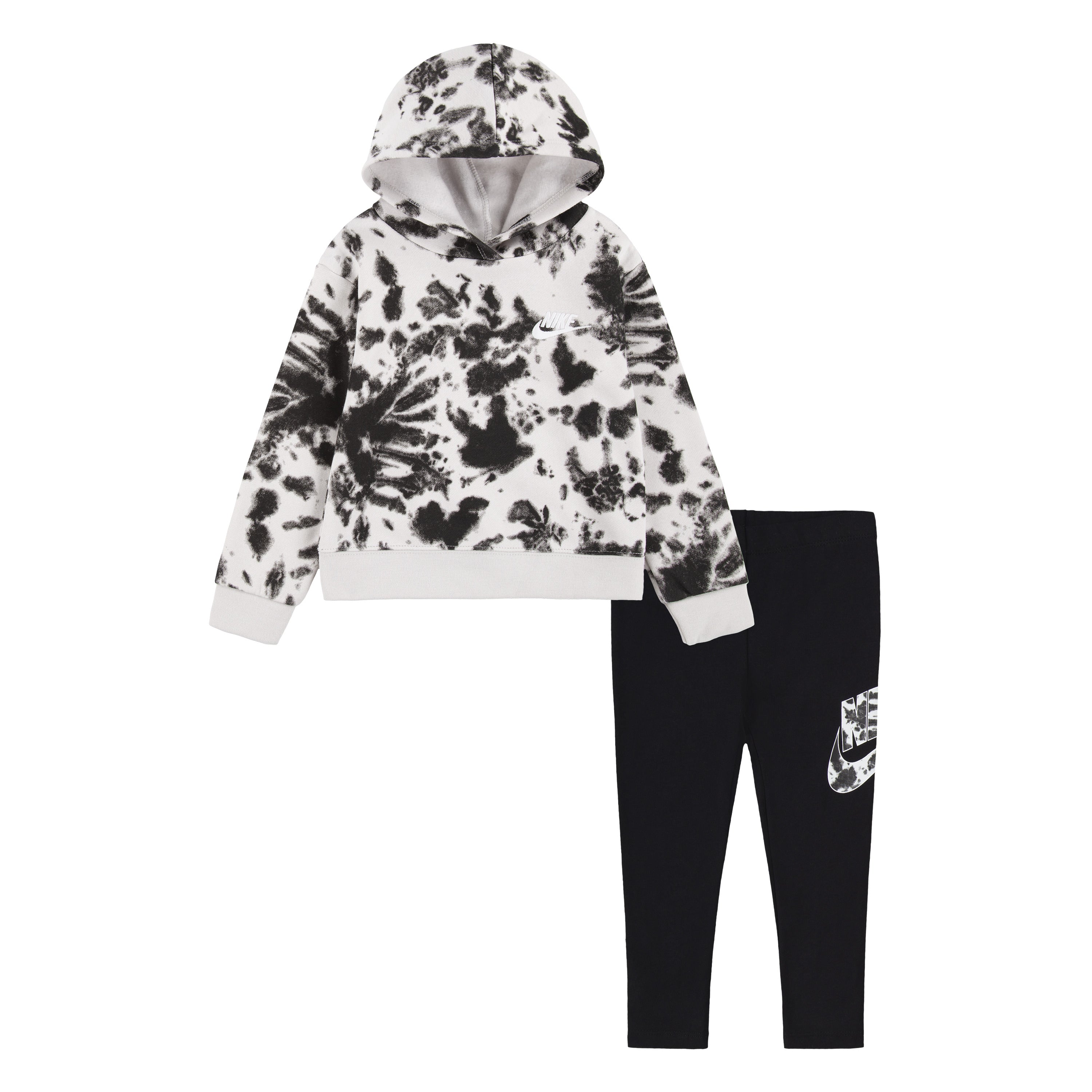 NIKE TODDLER GIRLS LEGGING SET (BLACK SIZE 2T-4T)