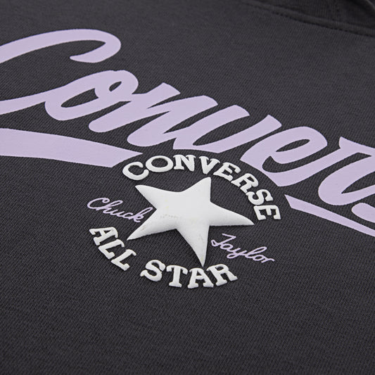 CONVERSE TODDLER KIDS HOODIE AND JOGGER CHARCOAL GREY 2-PIECE SET (SIZES 2T-4T)