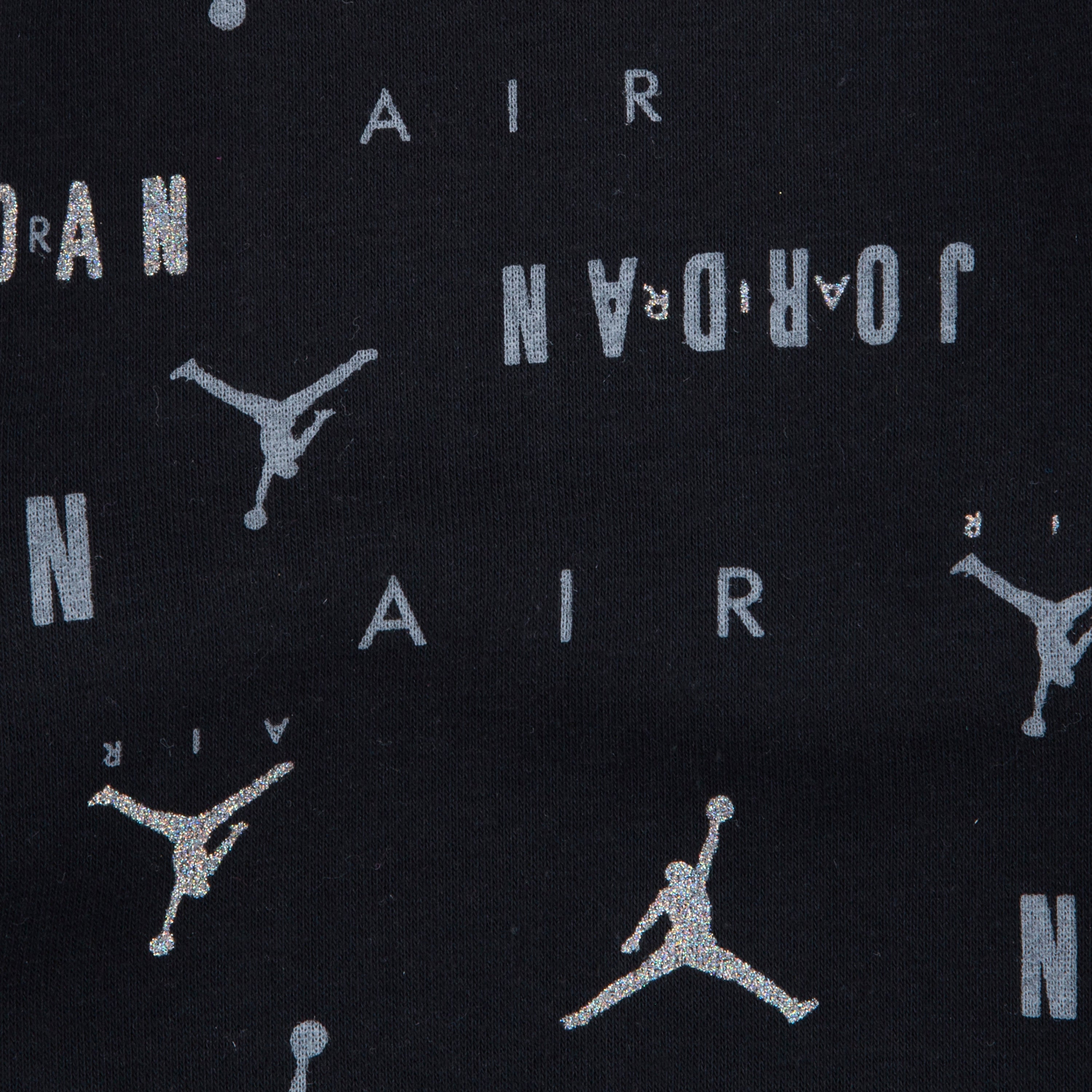 JORDAN TODDLER GIRLS' SHINE CREWNECK & LEGGING SET (BLACK/PINK SIZE 12M-4T)