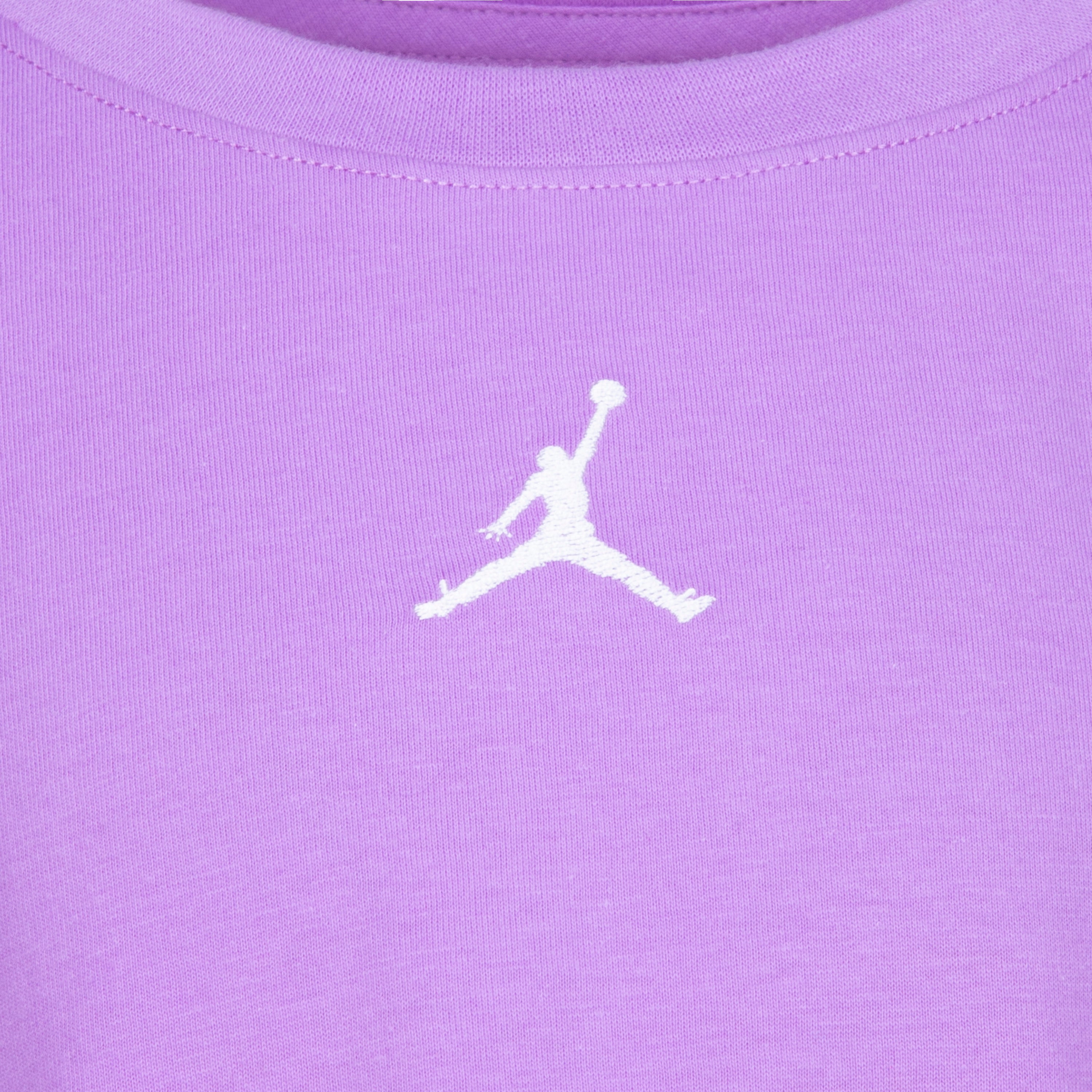 JORDAN GIRLS' T-SHIRT & SHORTS SET (PURPLE SIZE 4-6X)