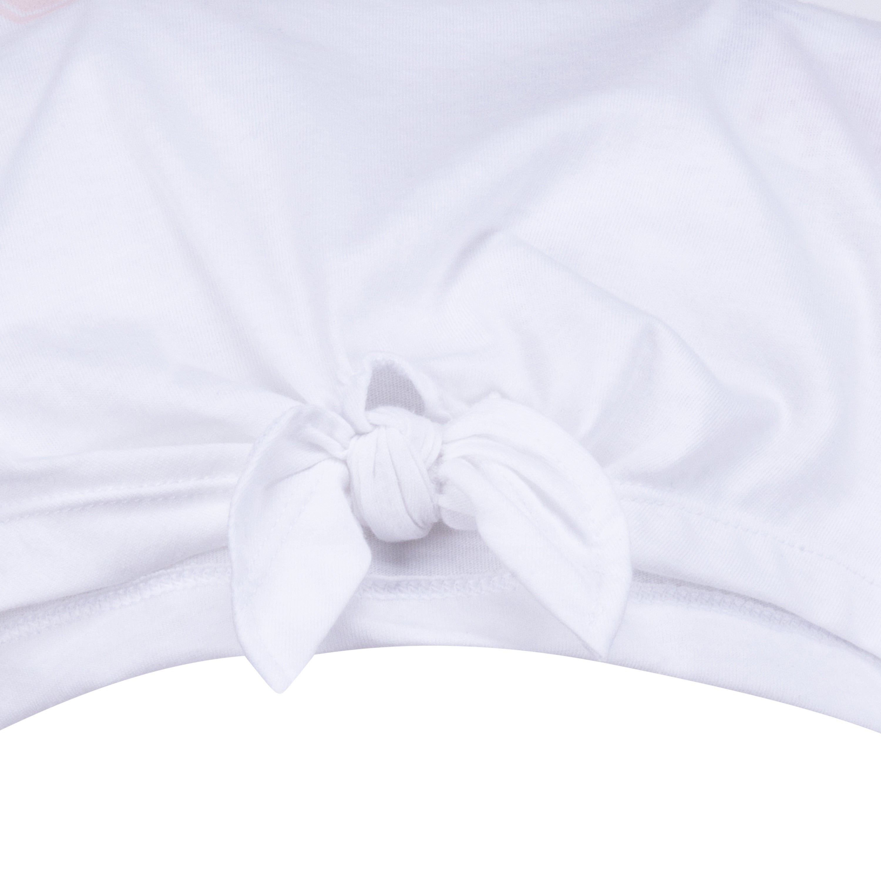 JORDAN GIRLS WAVE ICON T-SHIRT & SHORTS SET (WHITE/PINK SIZE 4-6X)