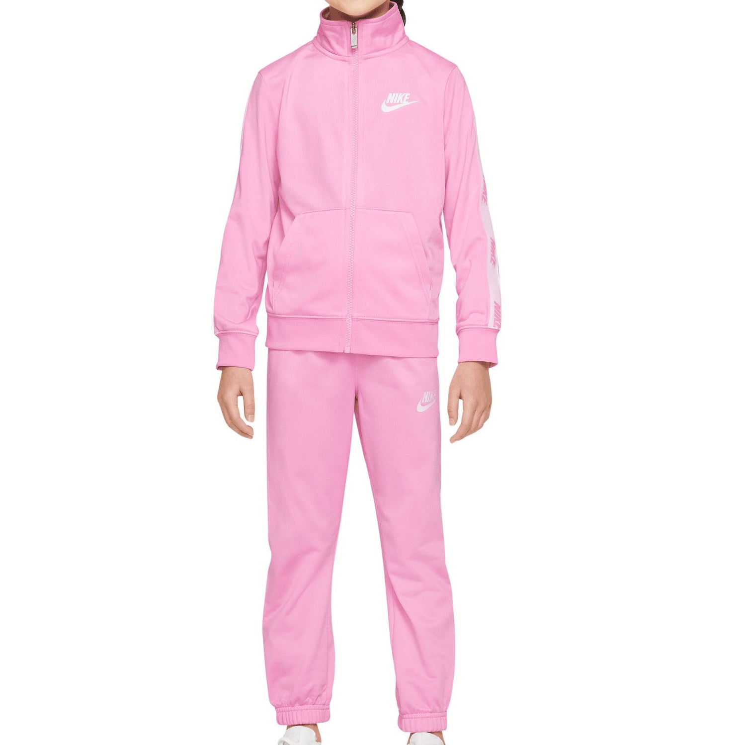 NIKE GIRLS TRICOT SPORTSWEAR PINK TRACK SET (SIZE 4-6X)