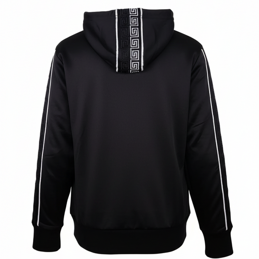 MEN'S RHINESTONE PULLOVER SWEATER (BLACK/SILVER)