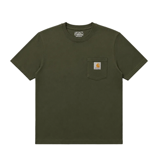 CARHARTT MEN'S POCKET LOGO CREWNECK T-SHIRT (GREEN)