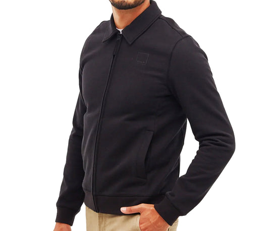 BENCH MEN'S FULL ZIP SWEATER JACKET (BLACK)