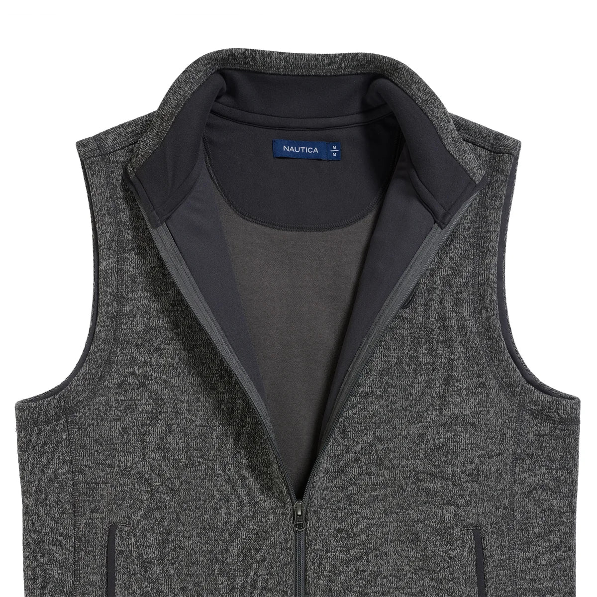 NAUTICA MEN'S FLEECE VEST (GREY)