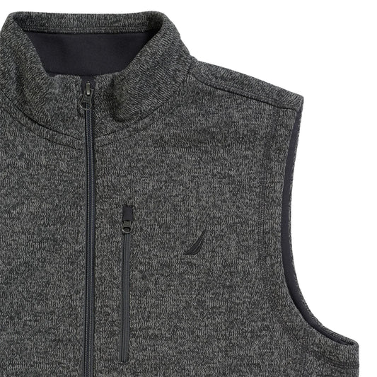 NAUTICA MEN'S FLEECE VEST (GREY)