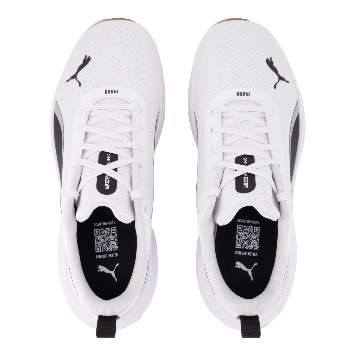 PUMA MEN'S ROCKET FUEL RUNNER SHOES (WHITE)