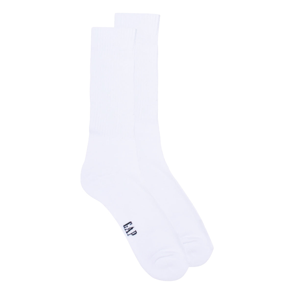 GAP MEN'S 8 PAIR LONG CREW SOCKS (WHITE)