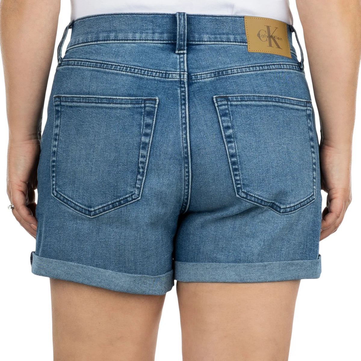 CALVIN KLEIN WOMEN'S DENIM SHORTS (BLUE)