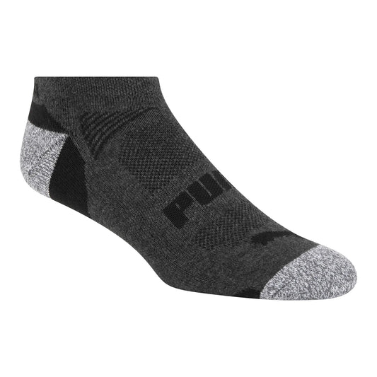 PUMA MEN'S REPREVE ATHLETIC 14-PAIRS BLACK/GREY LOW CUT SOCKS