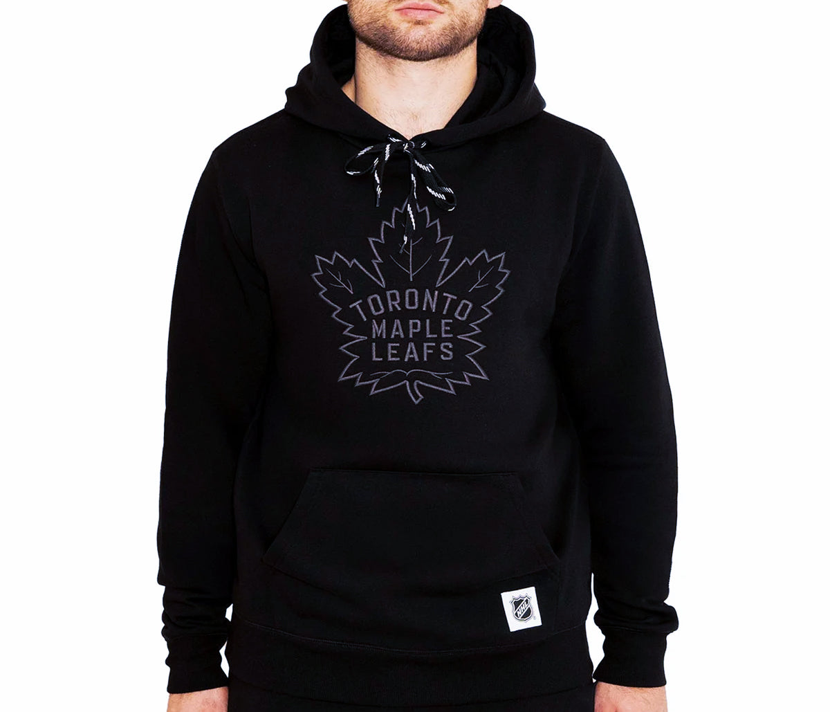 NHL MEN'S TORONTO MAPLE LEAFS PULLOVER HOODIE TRACKSET (BLACK)