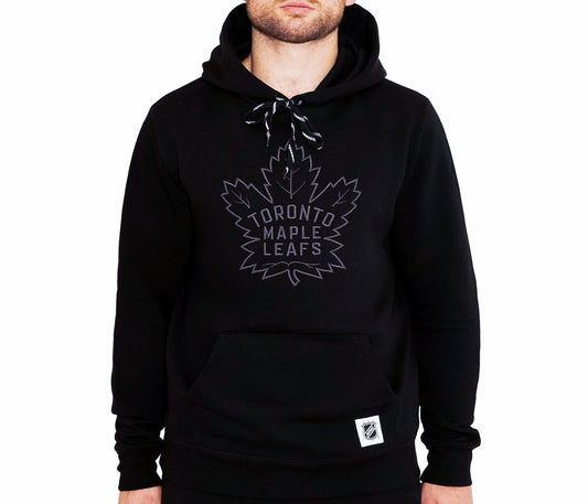 NHL MEN'S TORONTO MAPLE LEAFS PULLOVER HOODIE TRACKSET (BLACK)