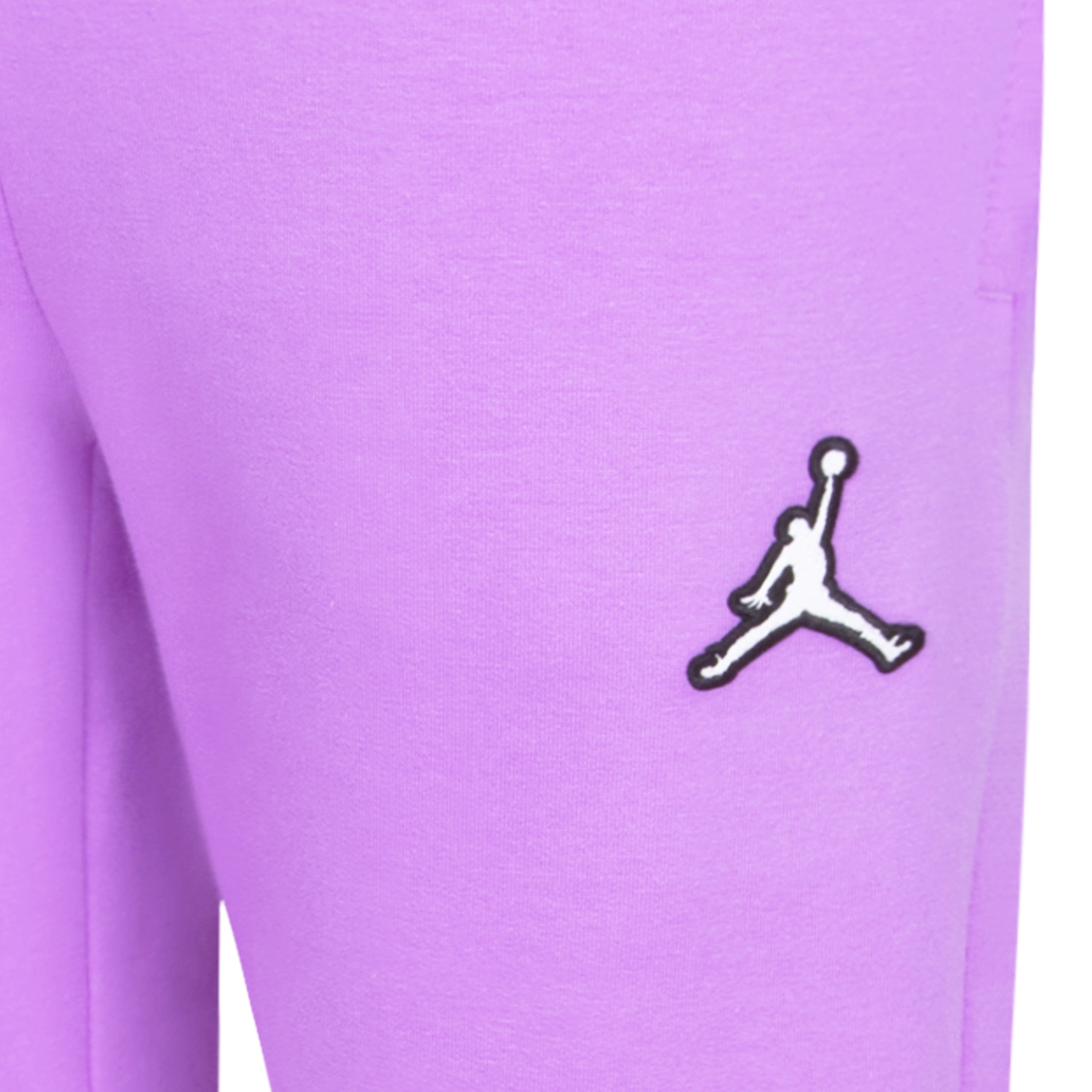 JORDAN YOUTH GIRLS ESSENTIAL PULLOVER HOODIE SET (PURPLE SIZE S-XL)