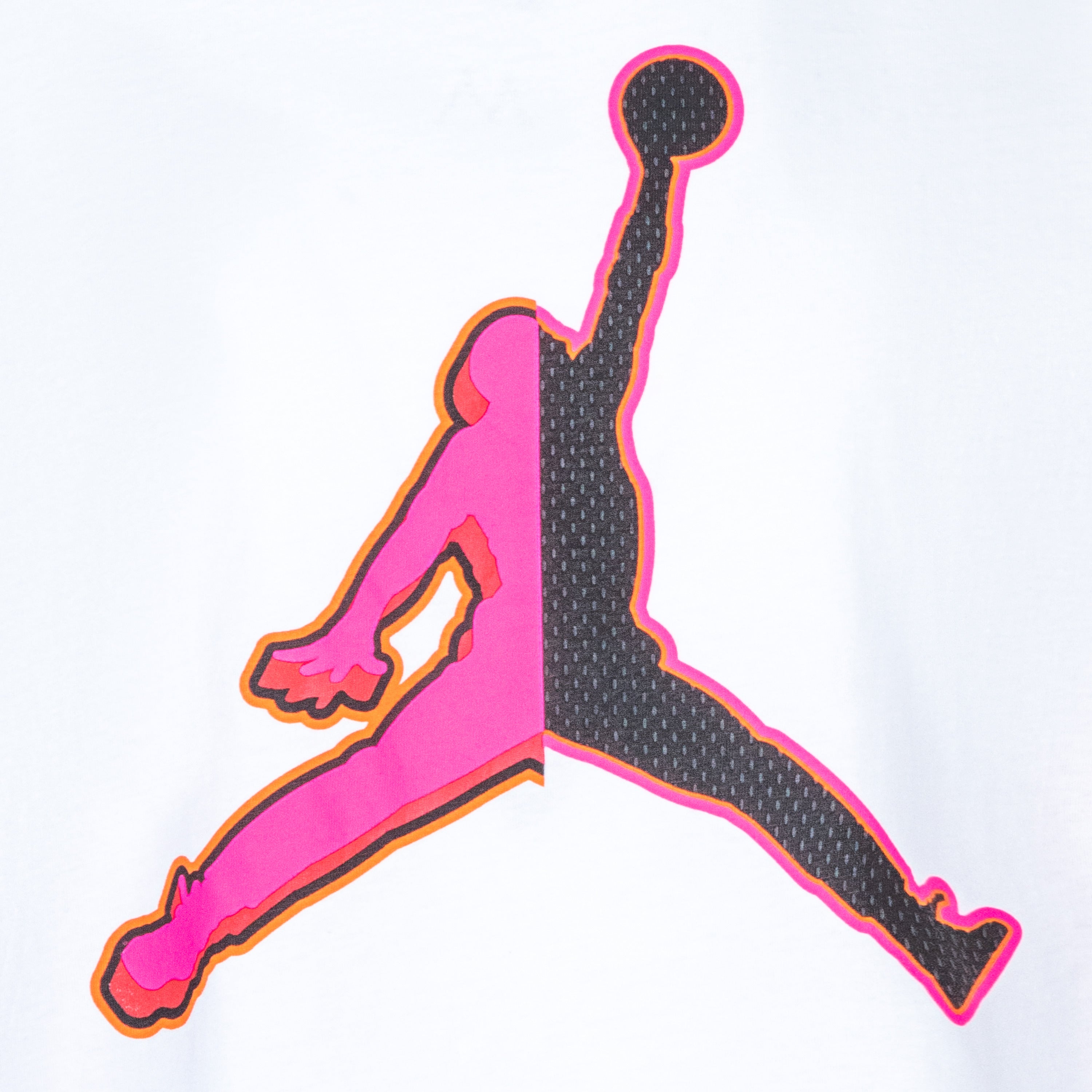 GIRLS' JORDAN JUMPMAN STACKED JERSEY CROP T-SHIRT (WHITE)