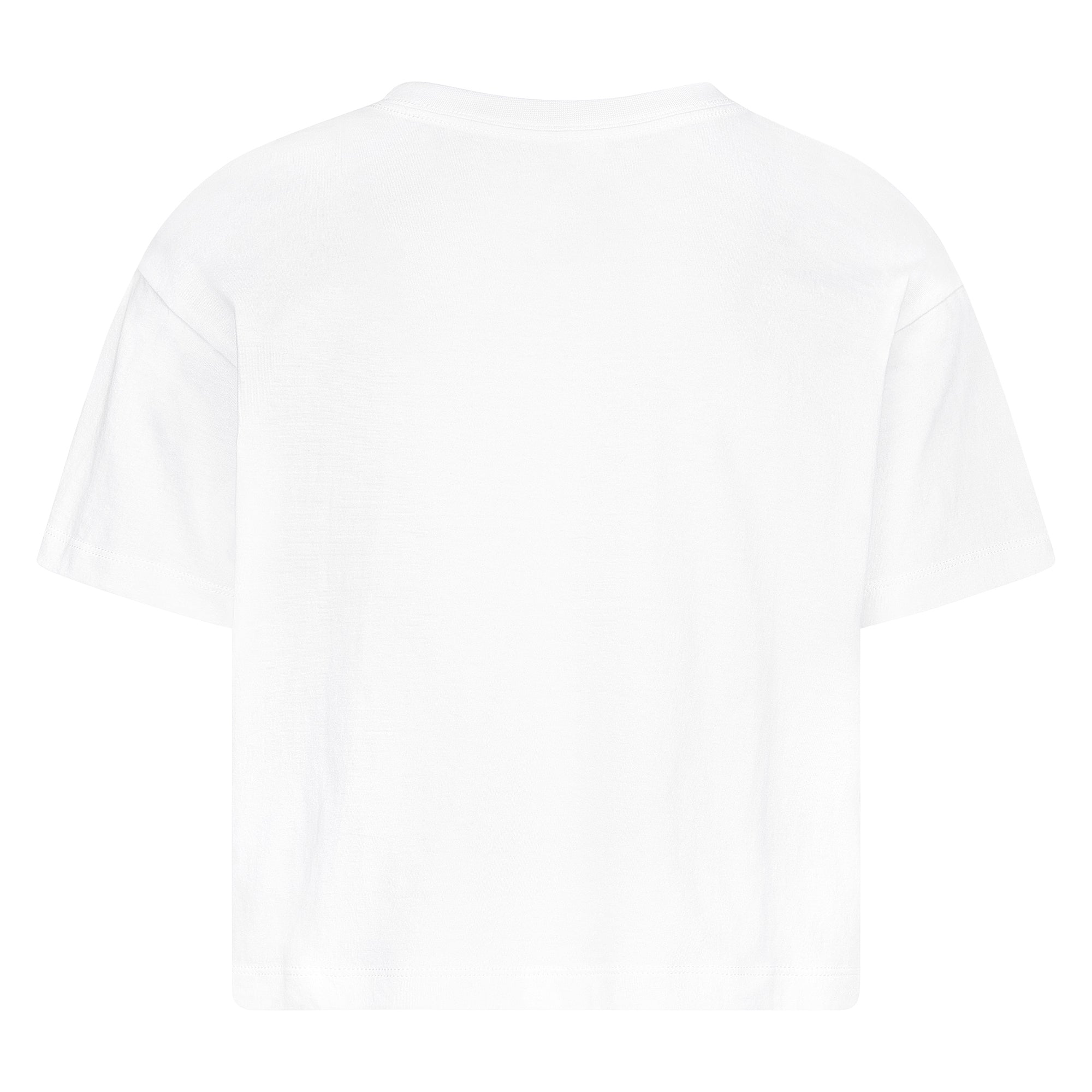 GIRLS' JORDAN JUMPMAN GRAPHIC LOGO CROP T-SHIRT (WHITE)