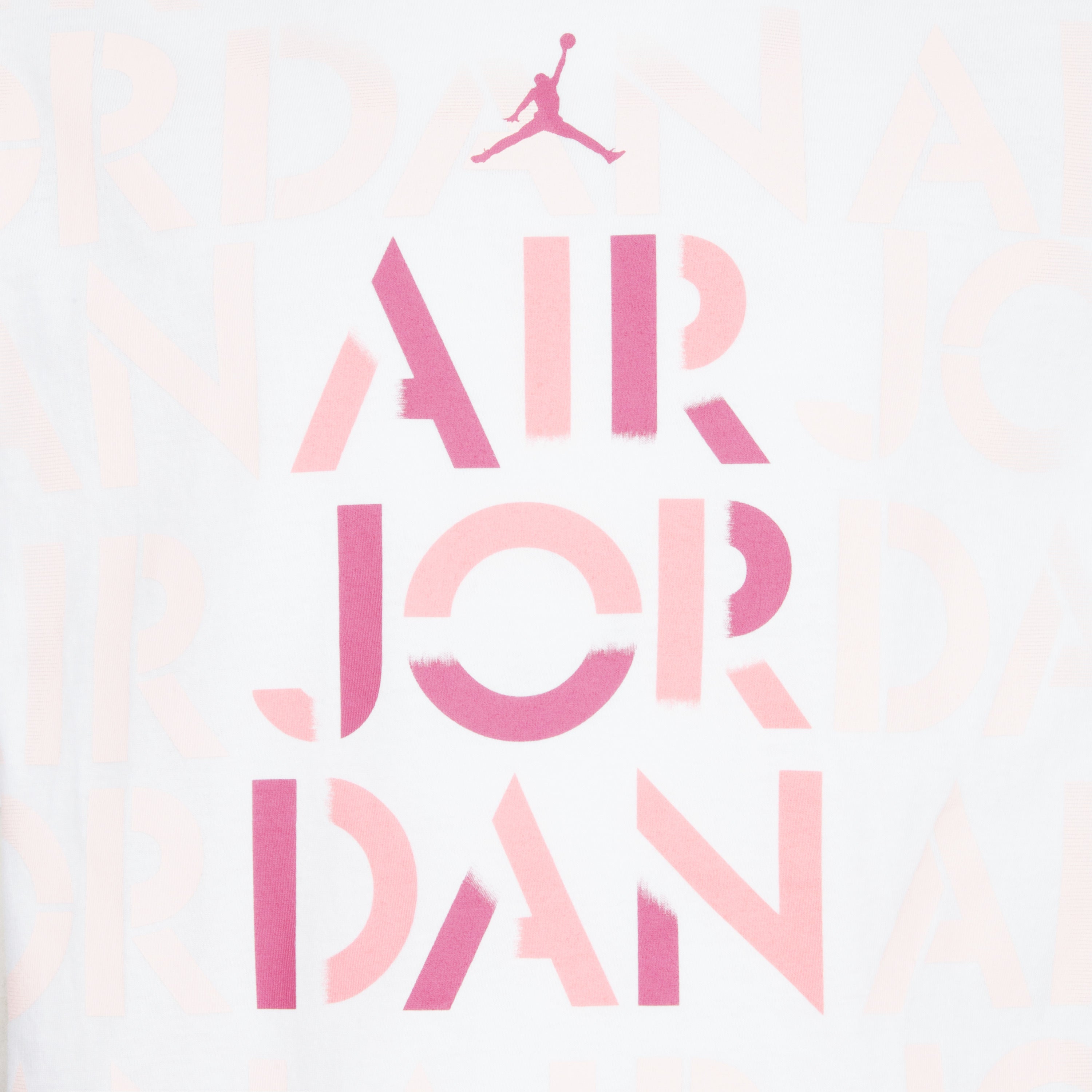 JORDAN GIRLS' JUMPMAN AIR JORDAN PRINT CROP TOP T-SHIRT (WHITE SIZE S-XL)