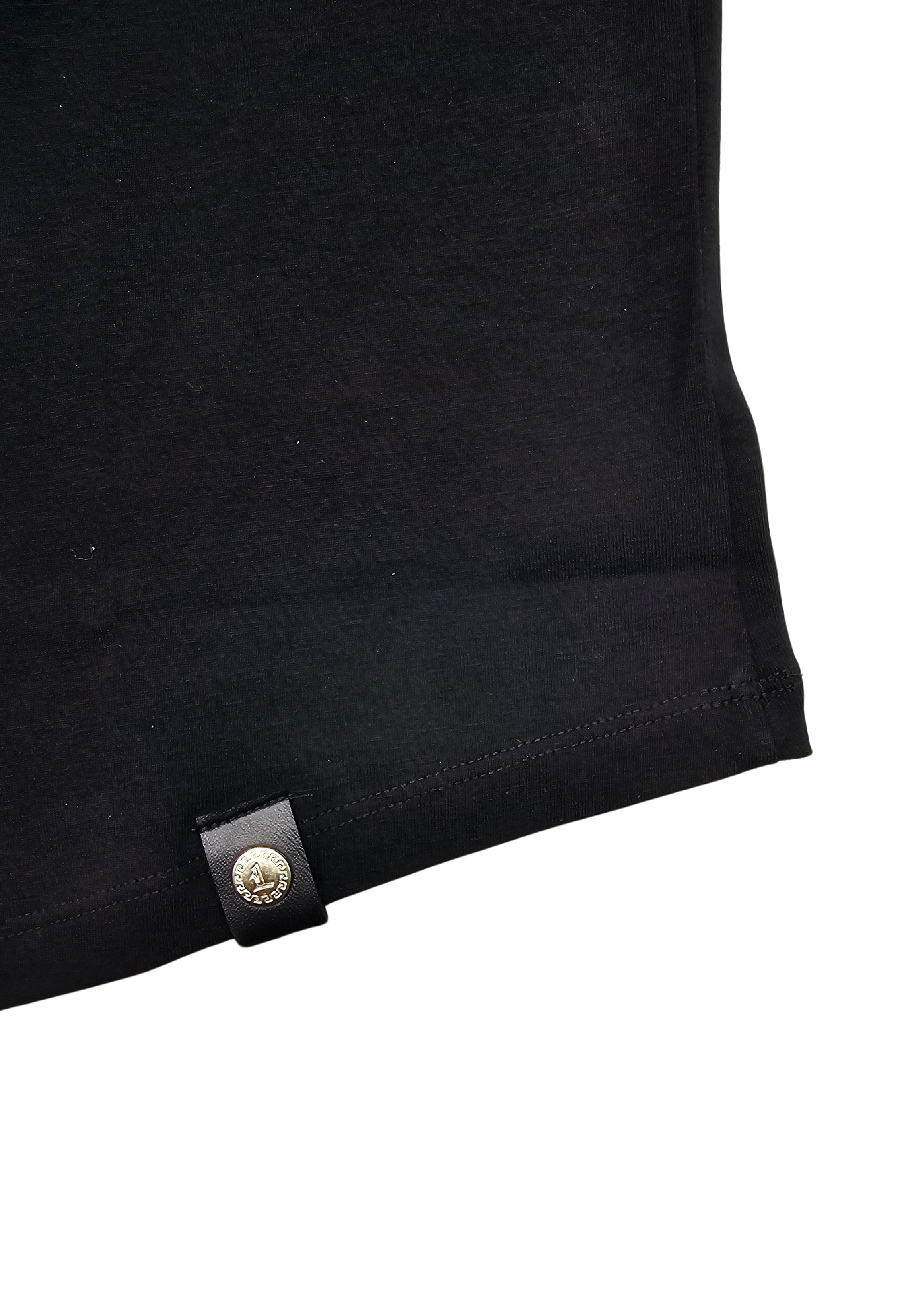 MEN'S RHINESTONE NO LIMIT SHORT SLEEVE T-SHIRT (BLACK)