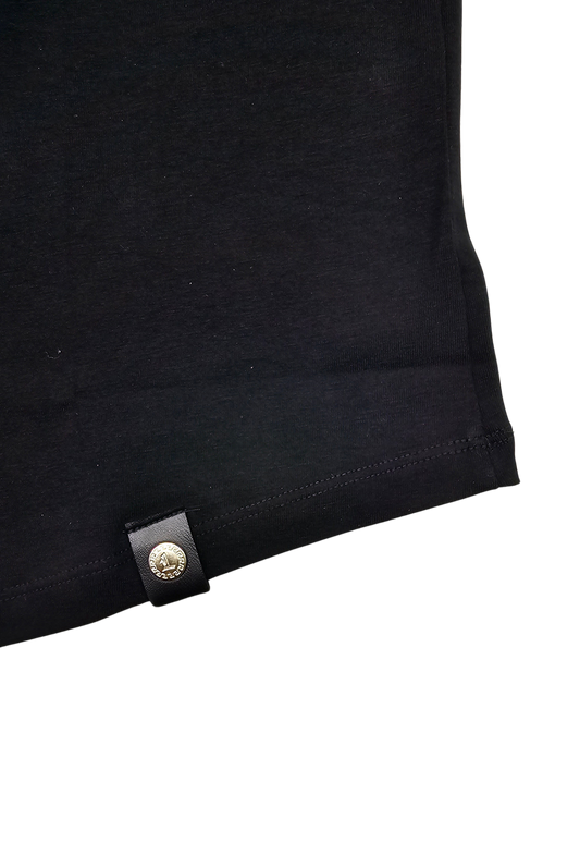 MEN'S RHINESTONE NO LIMIT SHORT SLEEVE T-SHIRT (BLACK)