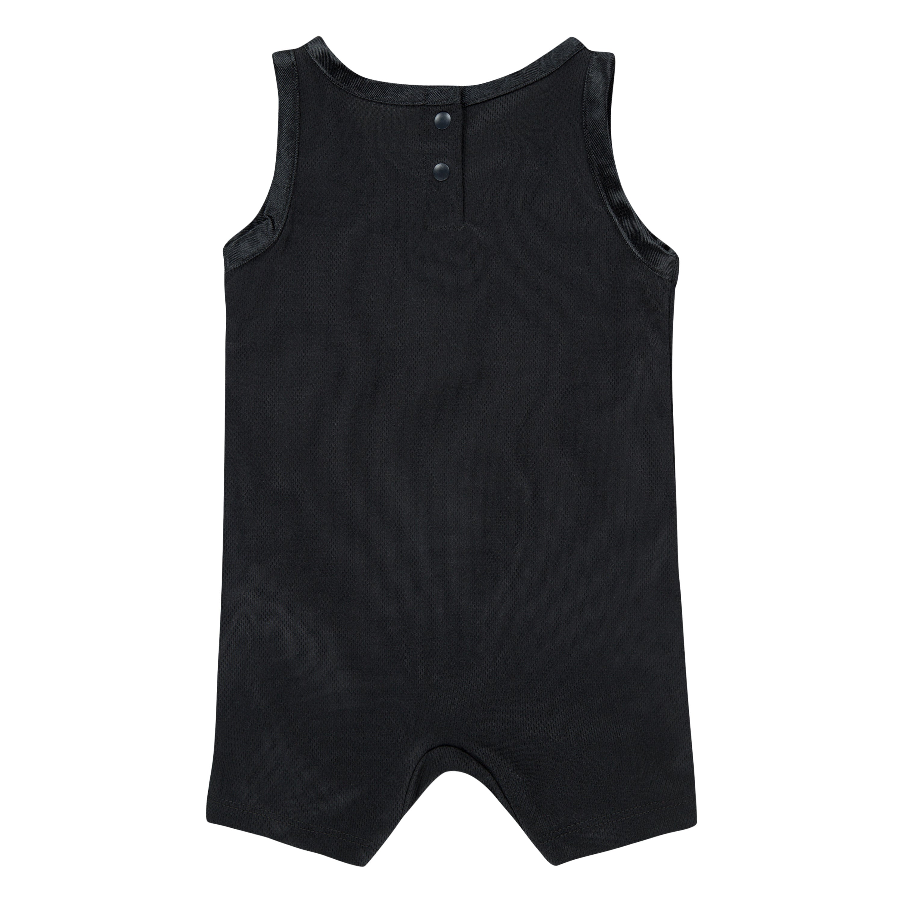 JORDAN INFANT BOYS MESH JERSEY ROMPER (BLACK SIZE NB-9M)