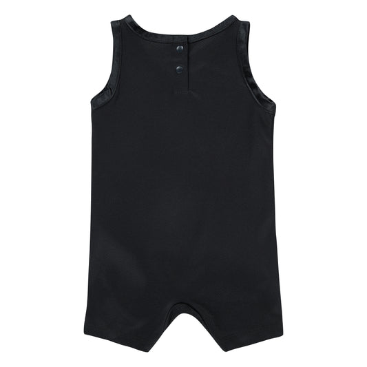 JORDAN INFANT BOYS MESH JERSEY ROMPER (BLACK SIZE NB-9M)