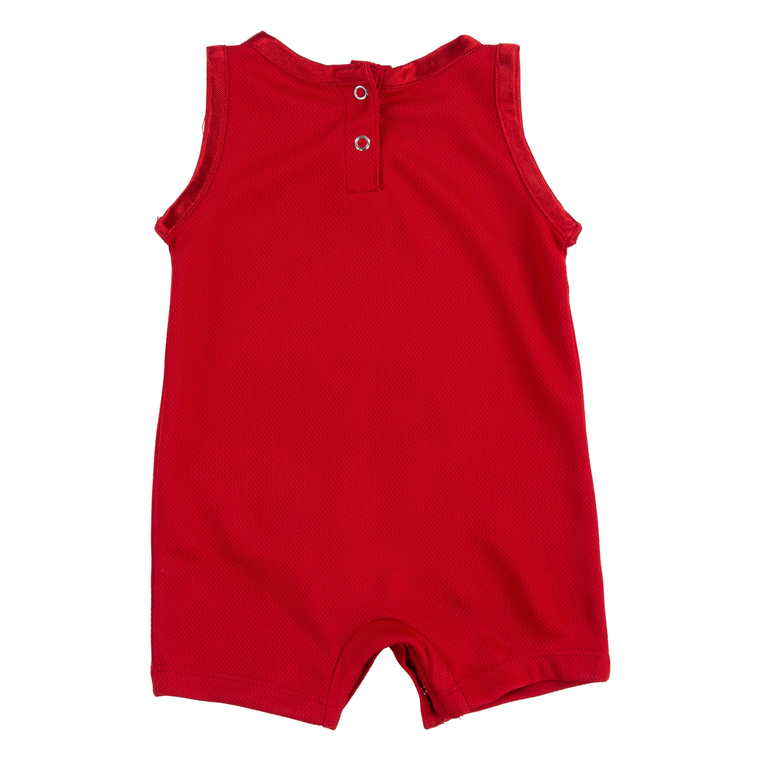 JORDAN INFANT BOYS MESH JERSEY ROMPER (RED SIZE NB-9M)