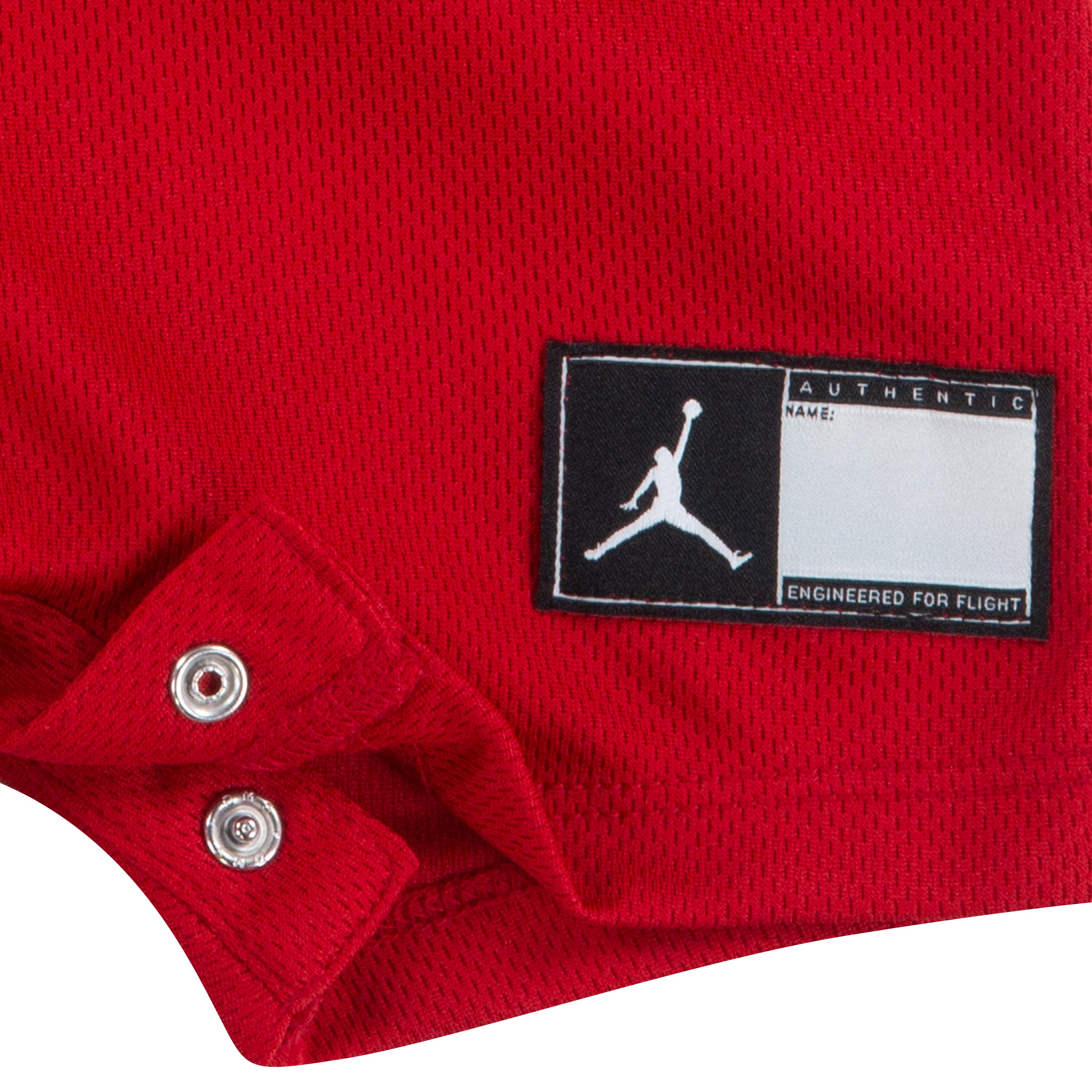 JORDAN INFANT BOYS MESH JERSEY ROMPER (RED SIZE NB-9M)
