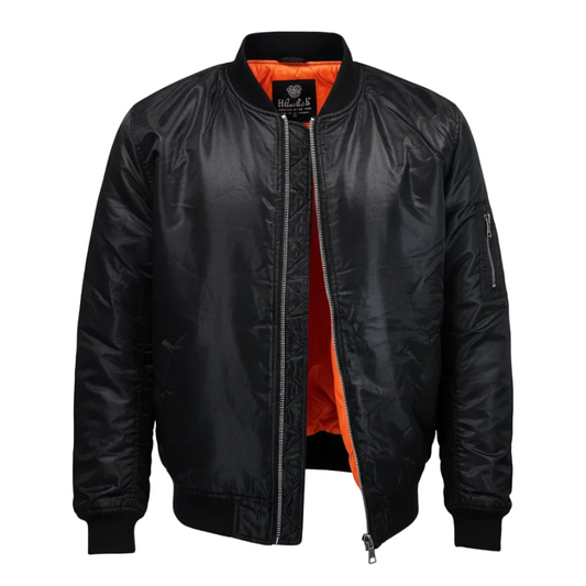 SWITCH REMARKABLE MEN'S BASIC BOMBER JACKET (BLACK)