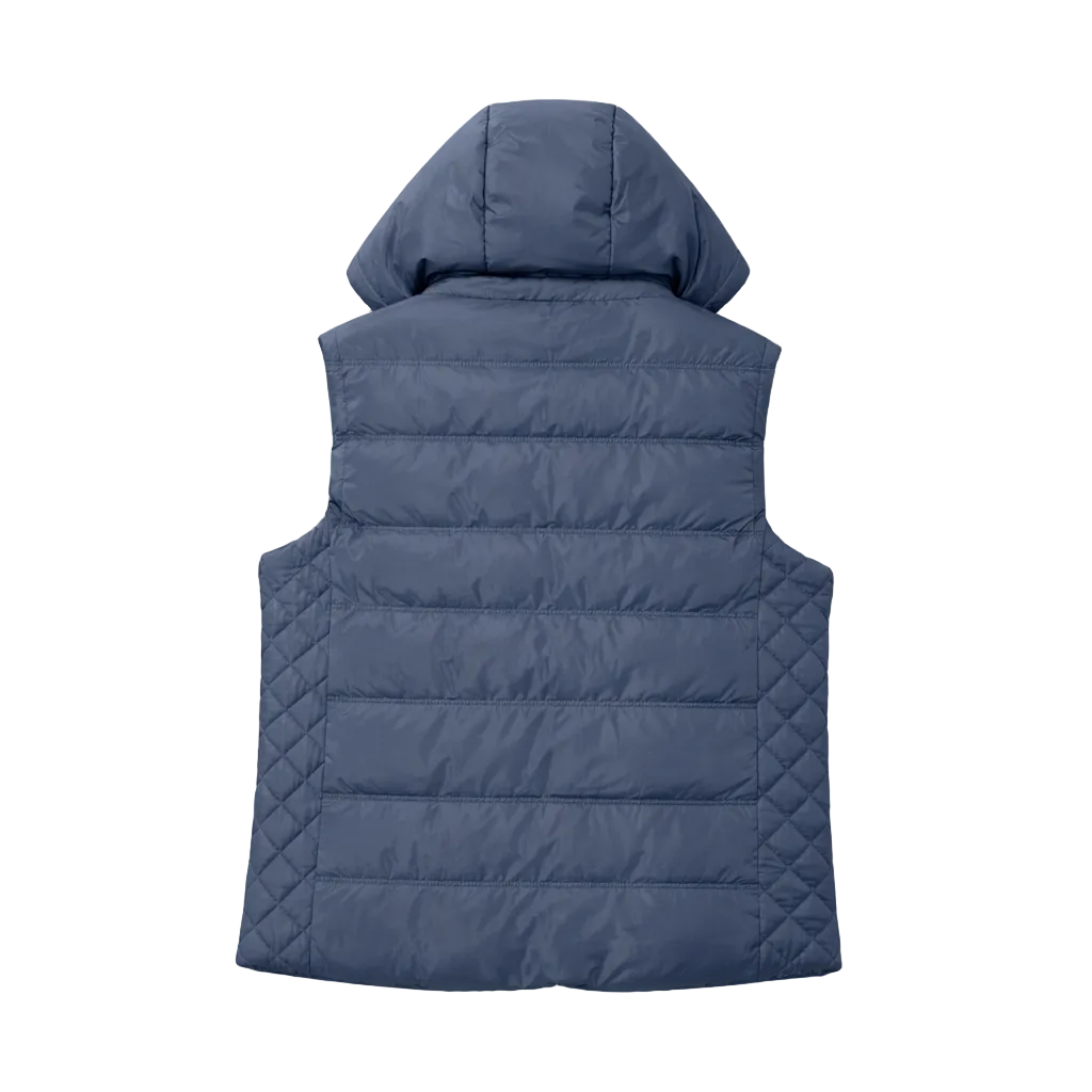V.I.P. COLLECTION MEN'S FANCY VEST WITH DETACHABLE HOOD (NAVY)