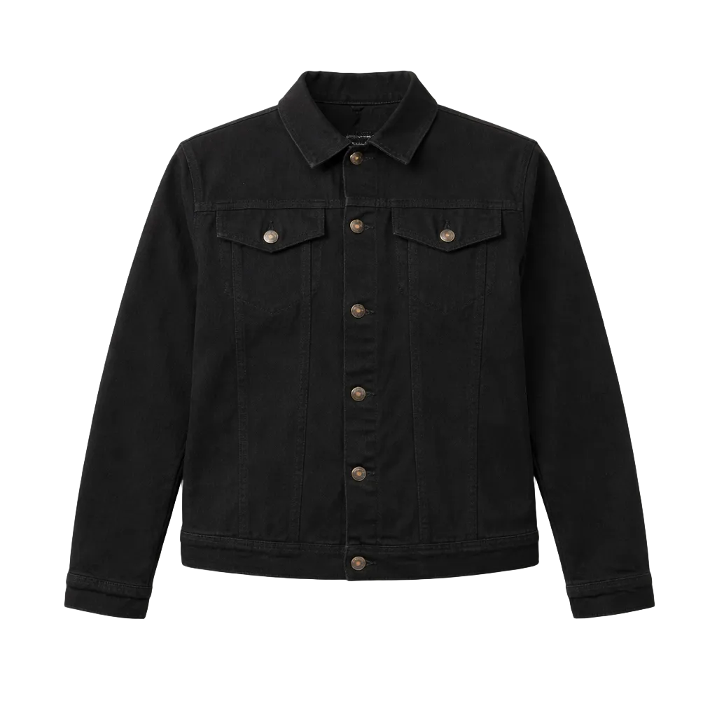 BUFFALO MEN'S DENIM JACKET BLACK
