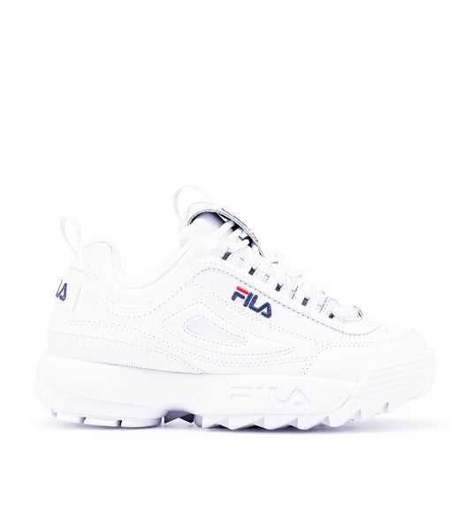 FILA WOMEN'S DISRUPTOR II PREMIUM SHOES (WHITE)