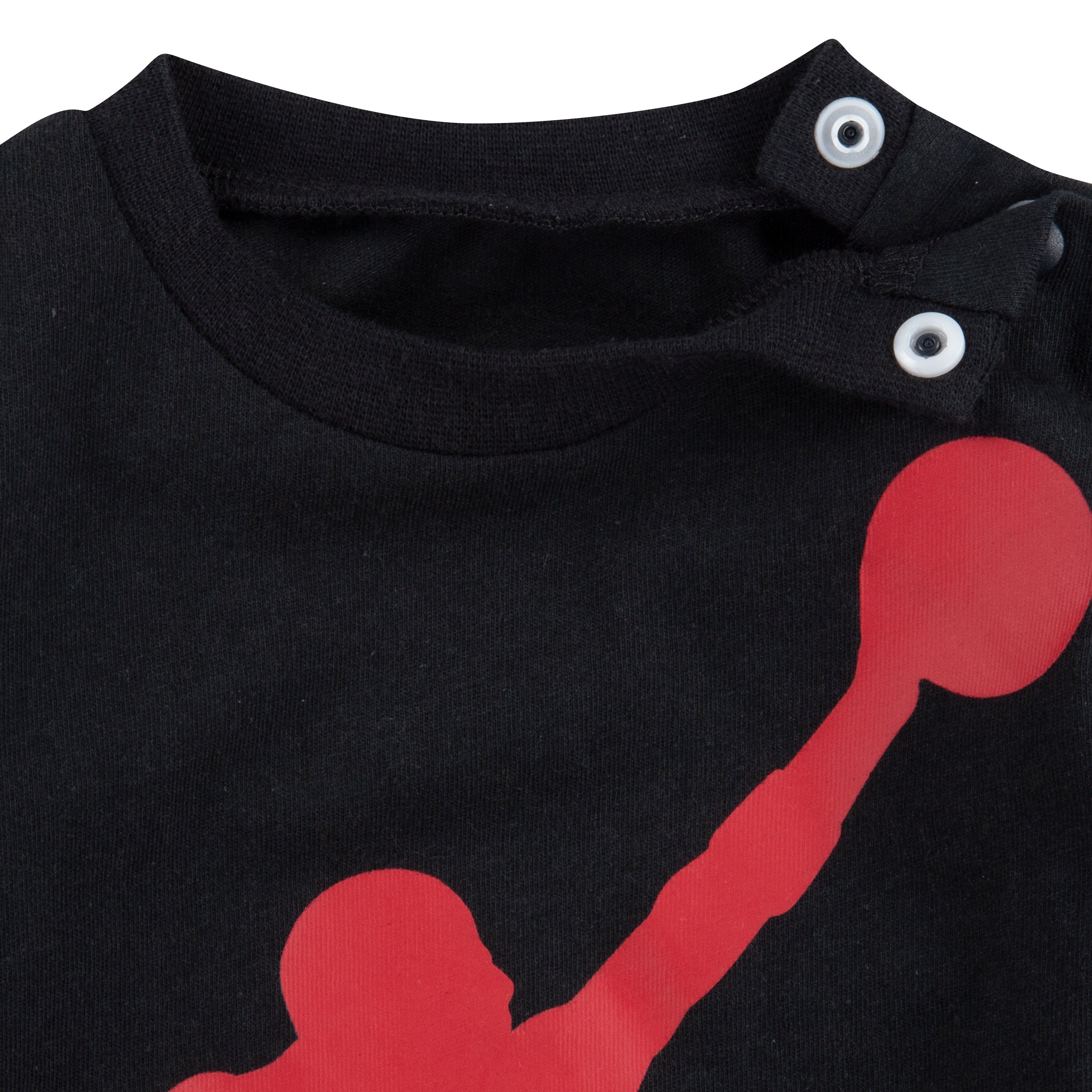 JORDAN JUMPMAN INFANTS ROMPER (BLACK SIZE NB-9M)