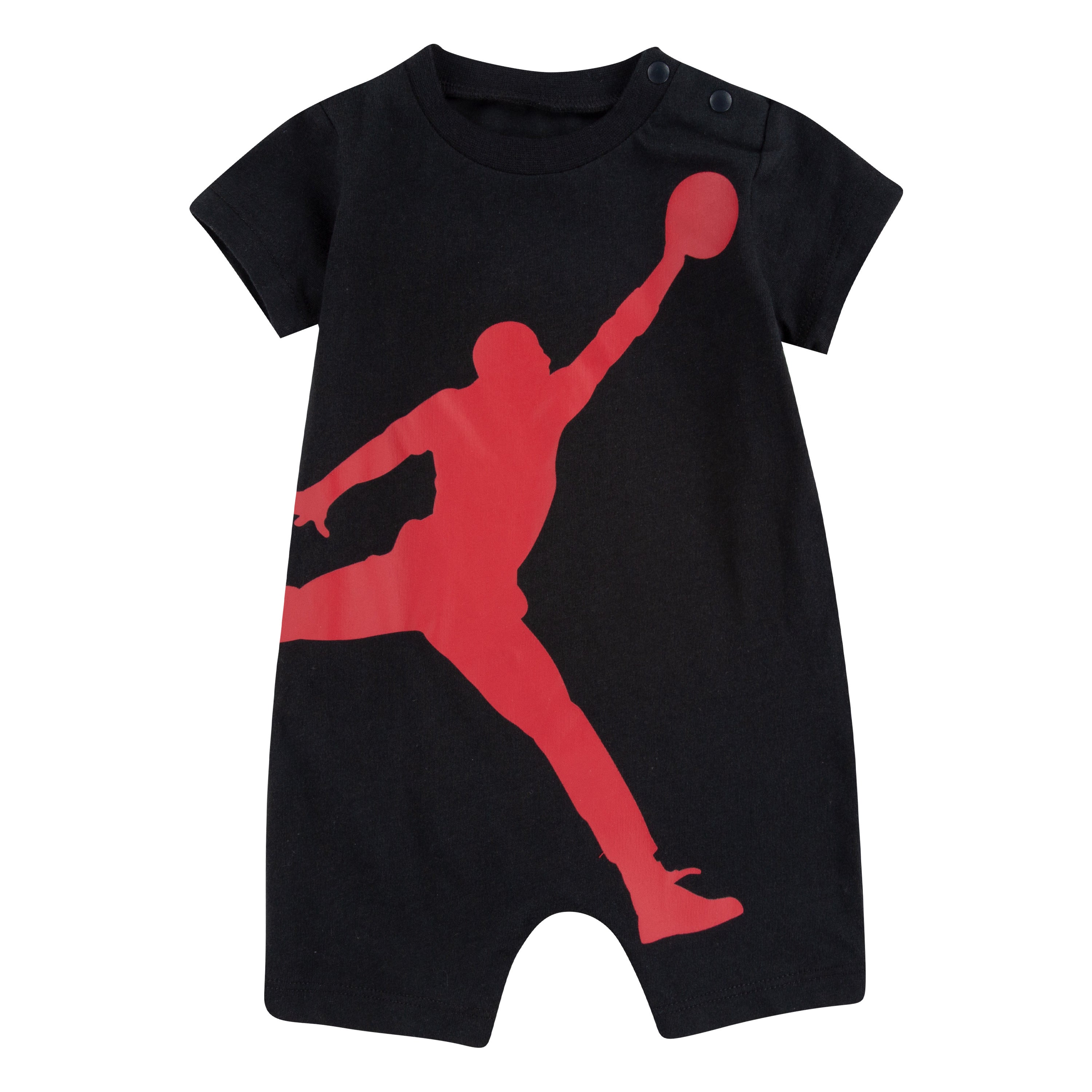 JORDAN JUMPMAN INFANTS ROMPER (BLACK SIZE NB-9M)