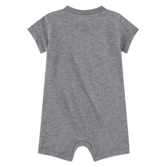 JORDAN JUMPMAN INFANTS ROMPER (GREY SIZE NB-9M)