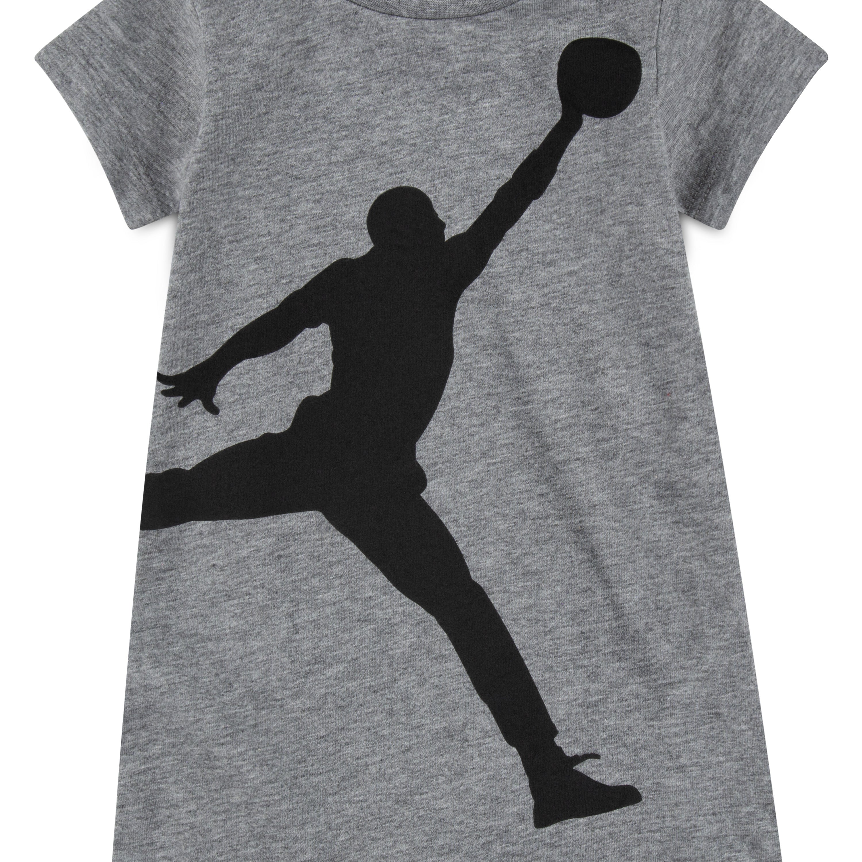 JORDAN JUMPMAN INFANTS ROMPER (GREY SIZE NB-9M)