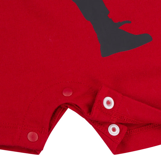 JORDAN JUMPMAN INFANTS ROMPER (RED SIZE NB-9M)