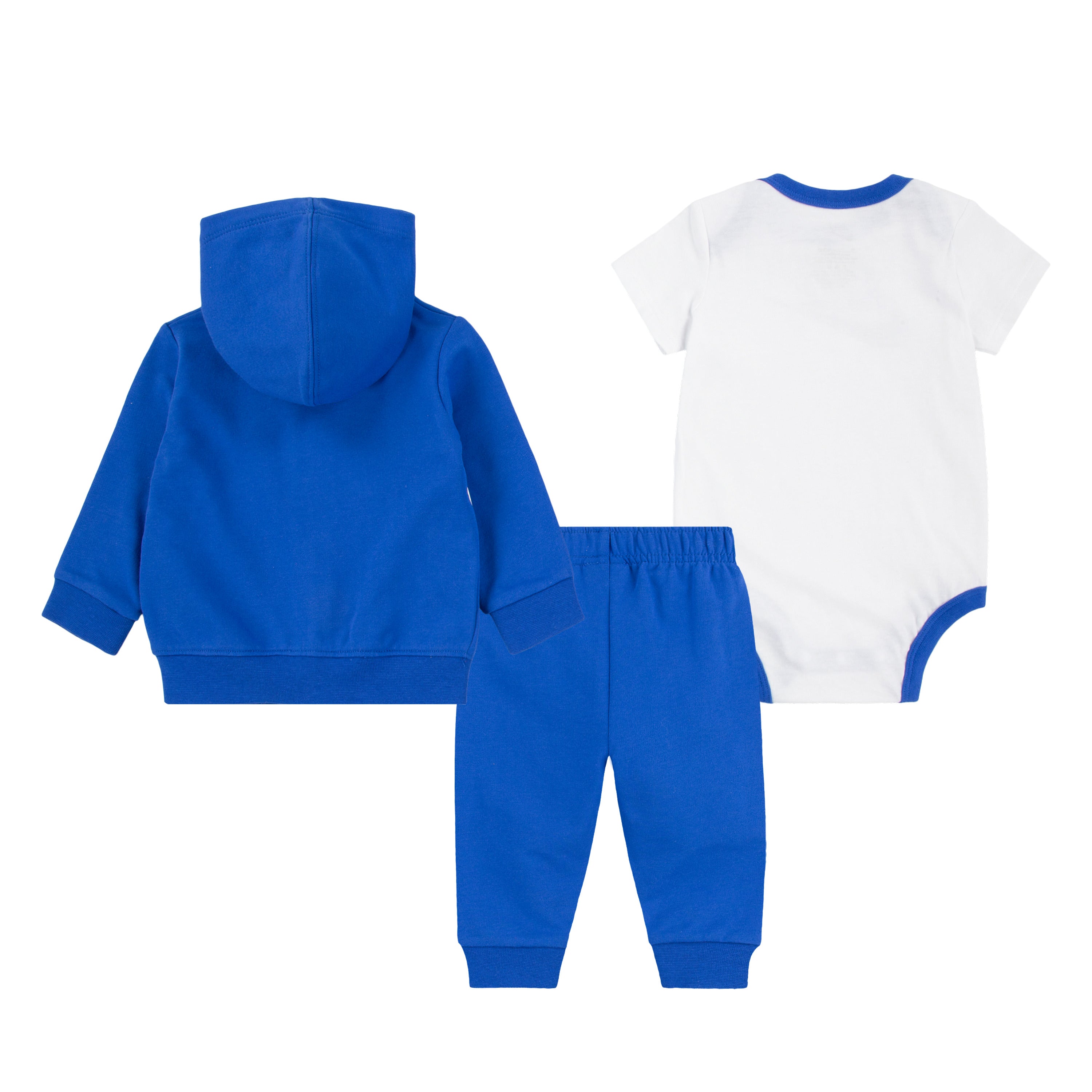 NIKE INFANTS 3-PIECE PANTS SET (BLUE/WHITE SIZE 0-9M)