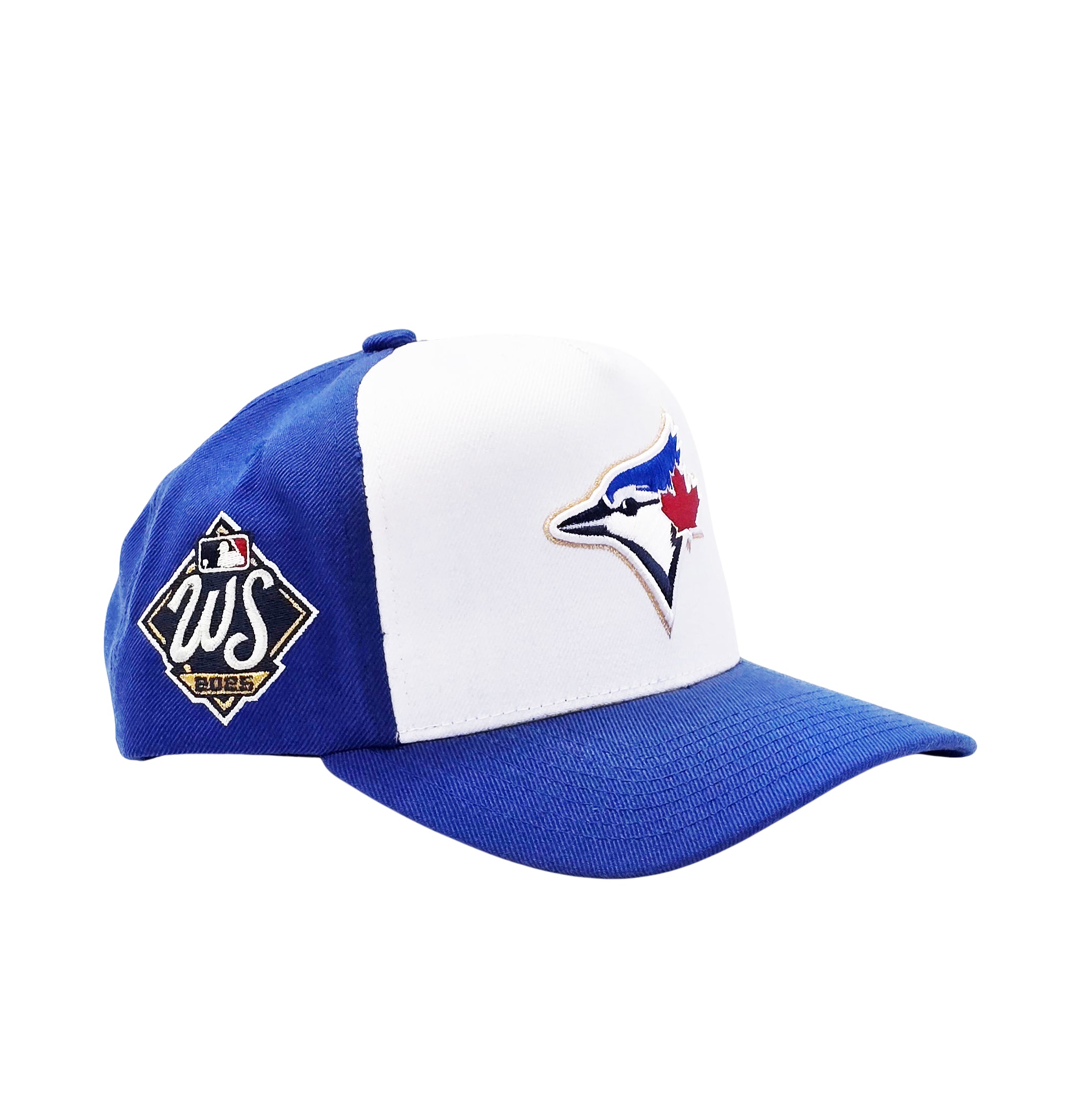 MITCHELL & NESS MLB TORONTO BLUE JAYS WORLD SERIES 2025 WHITE/ROYAL BLUE SNAPBACK CAP