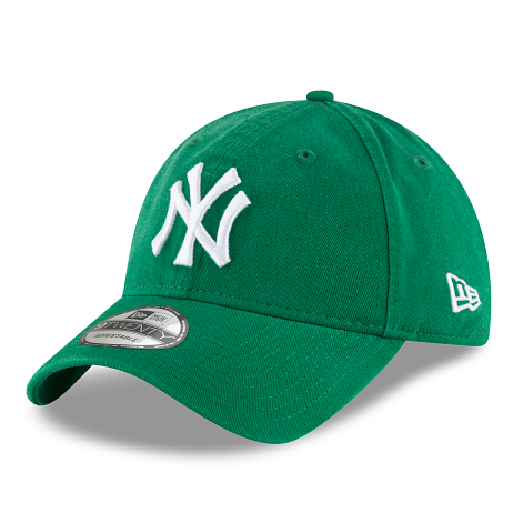 MEN'S NEW ERA MLB CORE CLASSIC 2 9TWENTY NEW YORK YANKEES GREEN & WHITE STRAPBACK CAP