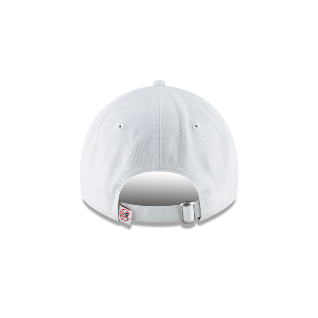 MEN'S NEW ERA MLB CORE CLASSIC 2 9TWENTY NEW YORK YANKEES WHITE & BLACK STRAPBACK CAP