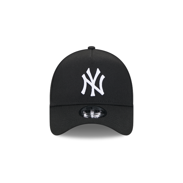 MEN'S NEW ERA MLB 9FORTY A-FRAME NEW YORK YANKEES BLACK & WHITE SNAPBACK HAT
