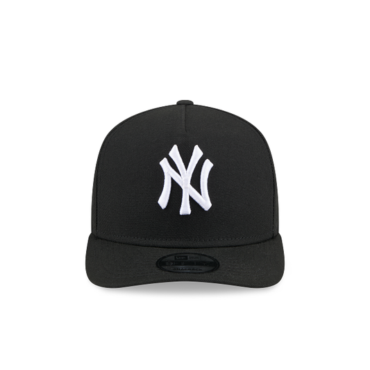 NEW ERA MEN'S 9FIFTY A-FRAME MLB NEW YORK YANKEES BLACK/WHITE SNAPBACK HAT