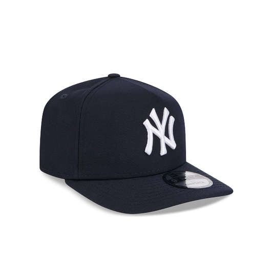 NEW ERA MEN'S 9FIFTY A-FRAME MLB NEW YORK YANKEES NAVY BLUE/WHITE SNAPBACK HAT