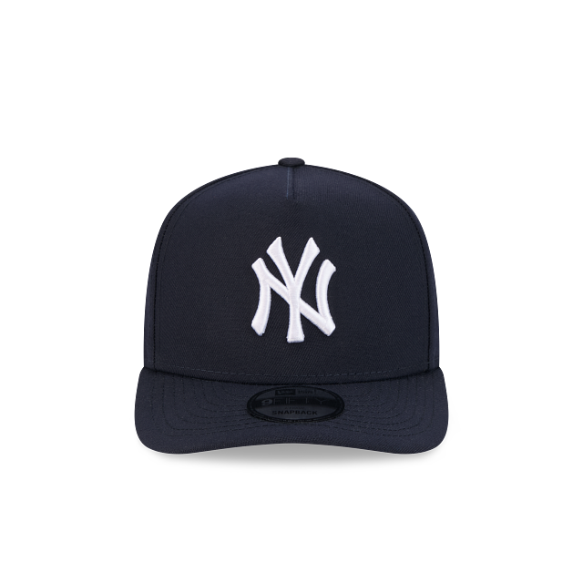 NEW ERA MEN'S 9FIFTY A-FRAME MLB NEW YORK YANKEES NAVY BLUE/WHITE SNAPBACK HAT
