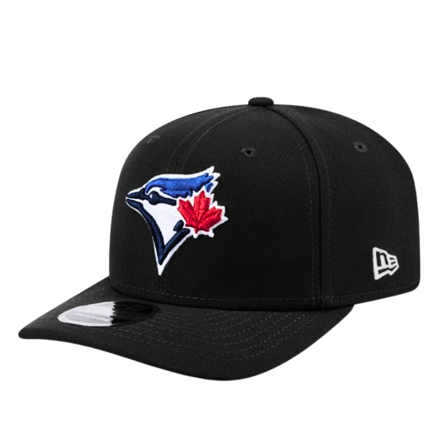 MEN'S NEW ERA MLB CHASE 9SEVENTY STRETCH-SNAP TORONTO BLUE JAYS BLACK & WHITE SNAPBACK HAT