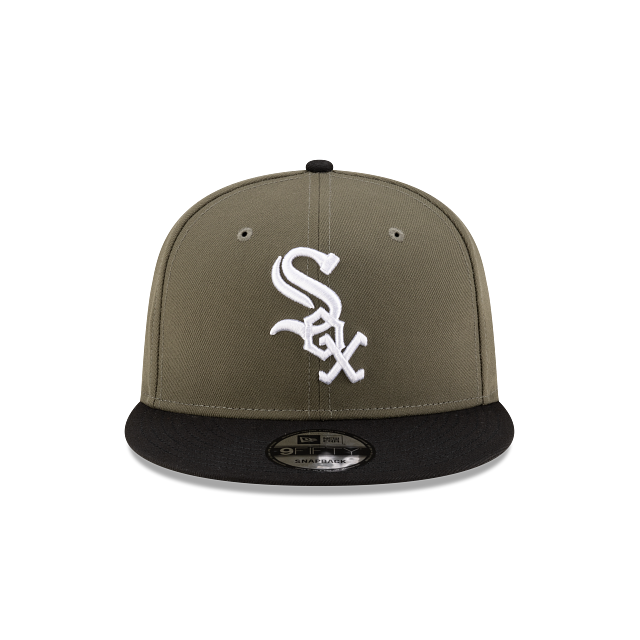 MEN'S NEW ERA MLB CHASE 9FIFTY CHICAGO WHITE SOX OLIVE GREEN & BLACK SNAPBACK HAT