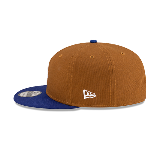 MEN'S NEW ERA MLB CHASE 9FIFTY LOS ANGELES DODGERS BROWN & ROYAL BLUE SNAPBACK HAT