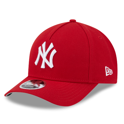MEN'S NEW ERA MLB 9FORTY M-CROWN A-FRAME NEW YORK YANKEES RED & WHITE SNAPBACK HAT
